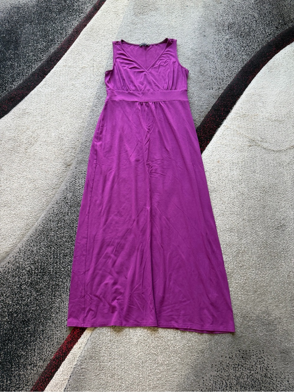 Eileen Fisher Purple Jersey Sleeveless Maxi Dress